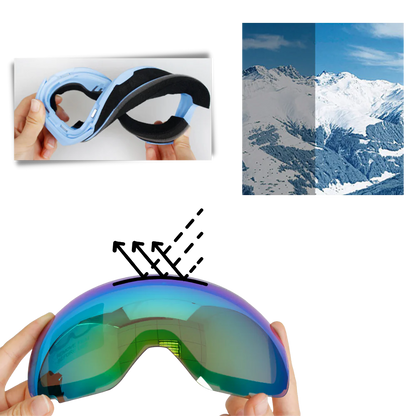 Winter Sports Goggles with Extra Lenses