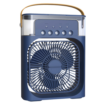 Compact Portable USB Misting Fan with Silent Cooling Spray