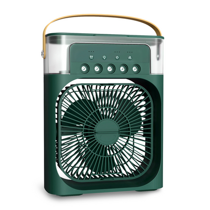 Compact Portable USB Misting Fan with Silent Cooling Spray