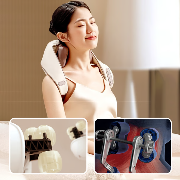 Relaxing Heat Massage Pillow for Neck and Shoulders