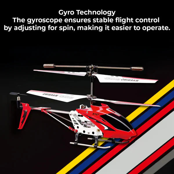 Red Durable Small Remote Control Helicopter with Gyro