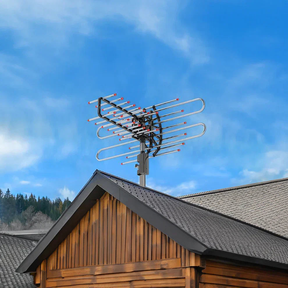 Strong Signal Outdoor HDTV Antenna with UHF VHF FM Radio