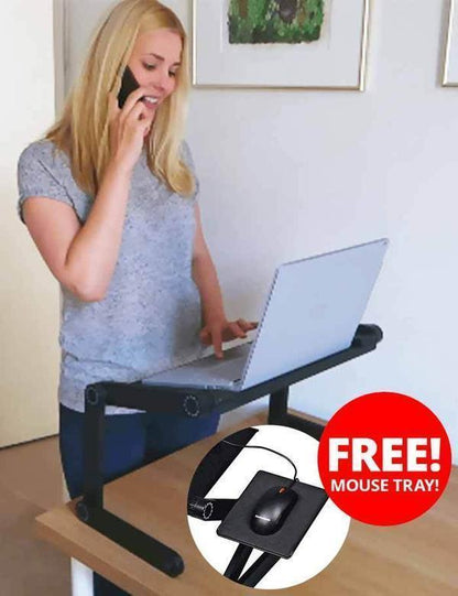 Adjustable Height Compact Laptop Desk Stand