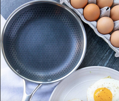 Large Non-Stick Induction Frying Pan 30cm Stainless Steel