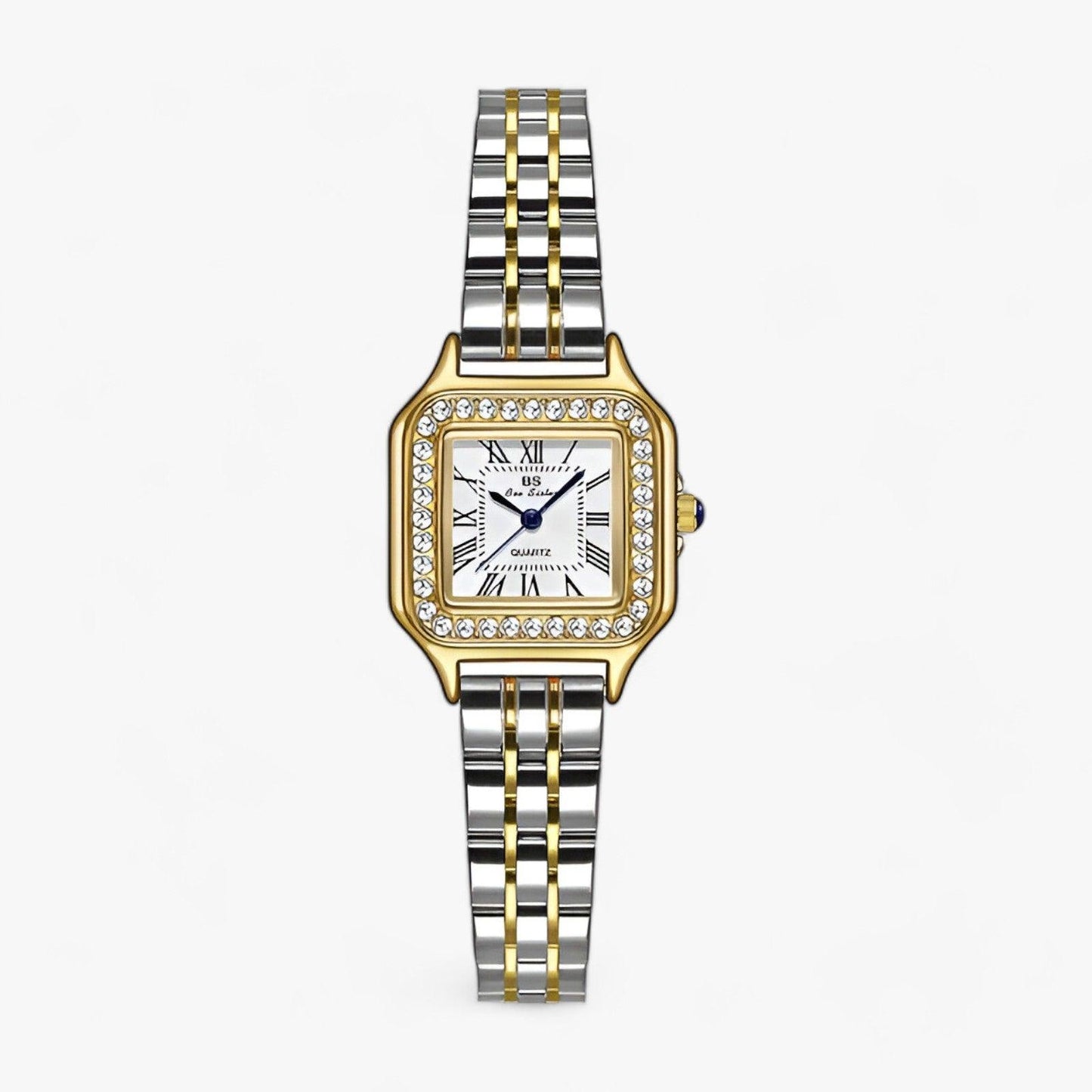Simple Silver Metal Wristwatch Slim Design