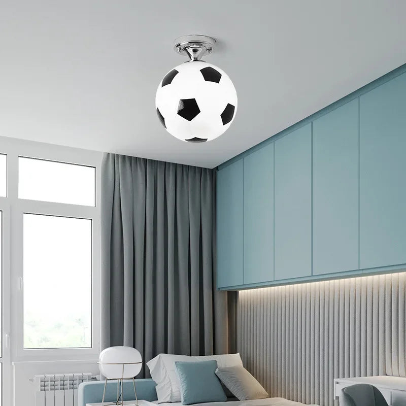 Fun Soccer Ceiling Light Fixture - Halri