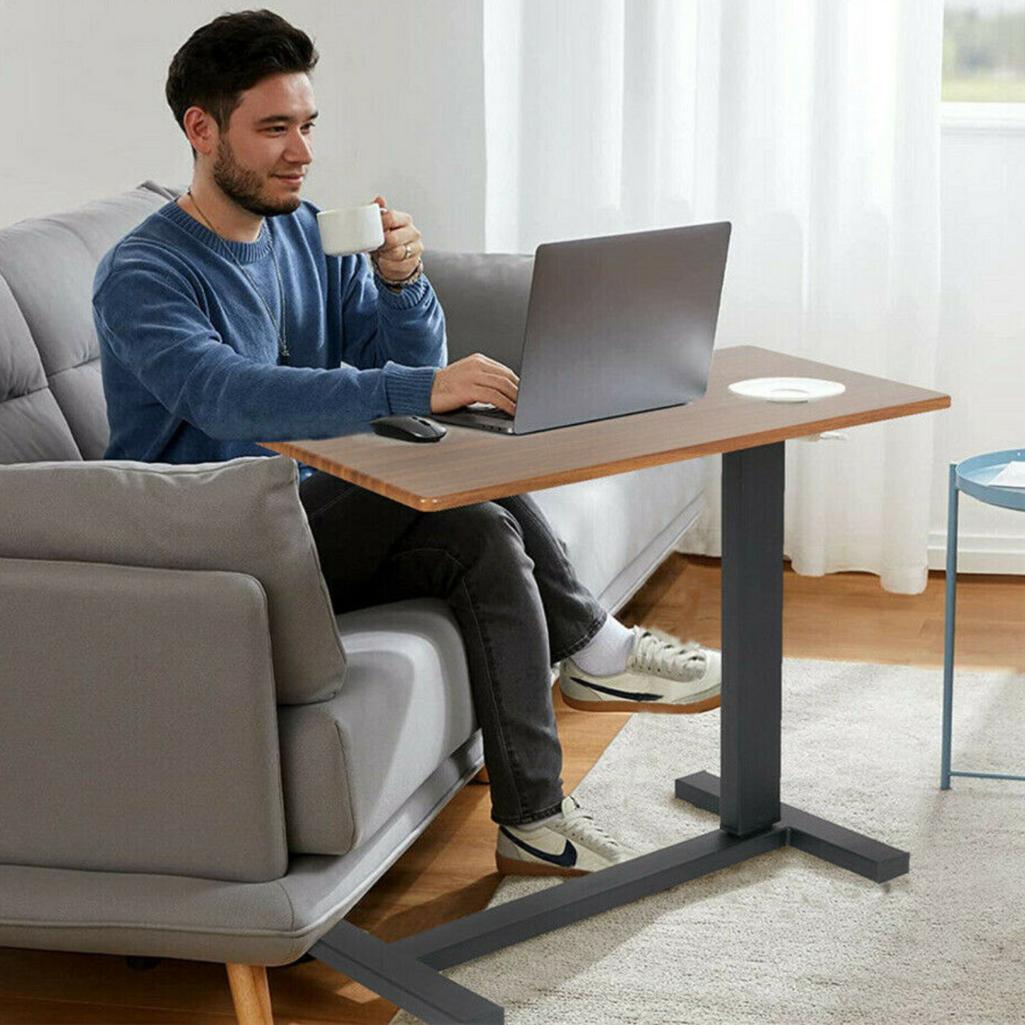 Compact Folding Sofa Bed Side Laptop Table