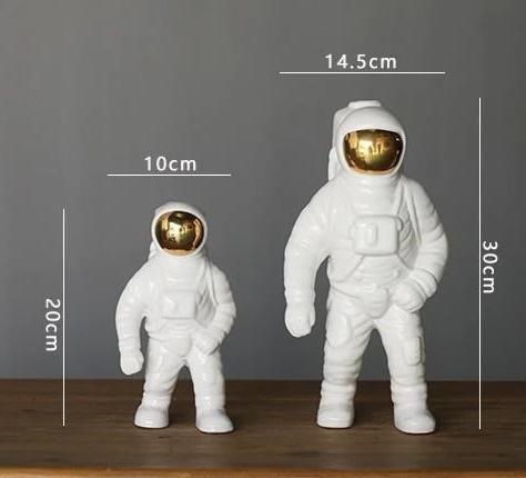 Space Theme Glass Flower Vase Decor