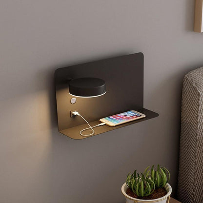 Bright Bedroom LED Wall Light with USB Port