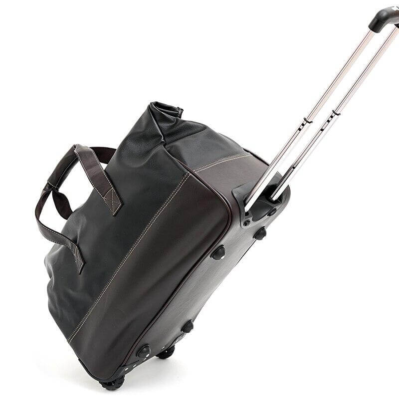 Durable Leather Travel Bag Water Resistant Suitcase - Halri