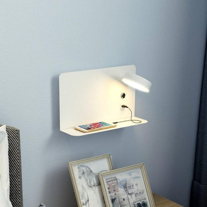 Bright Bedroom LED Wall Light with USB Port