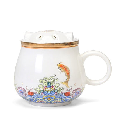 Traditional Asian Tea Steeper Mugs