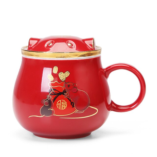Traditional Asian Tea Steeper Mugs