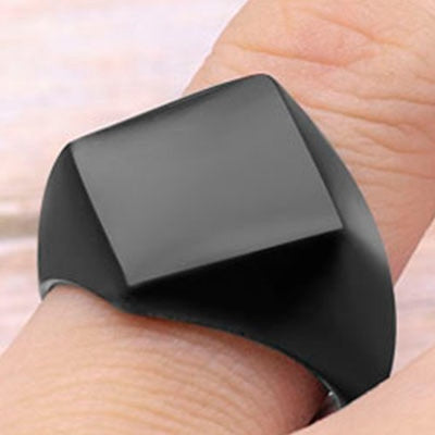 Simple Chic Matte Square Ring - Halri