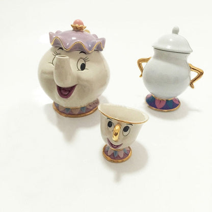 Adorable Beauty and the Beast China Tea Cup Set