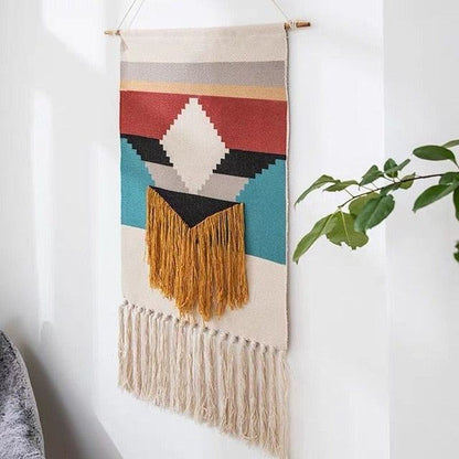 Stylish Geometric Pattern Wall Rug