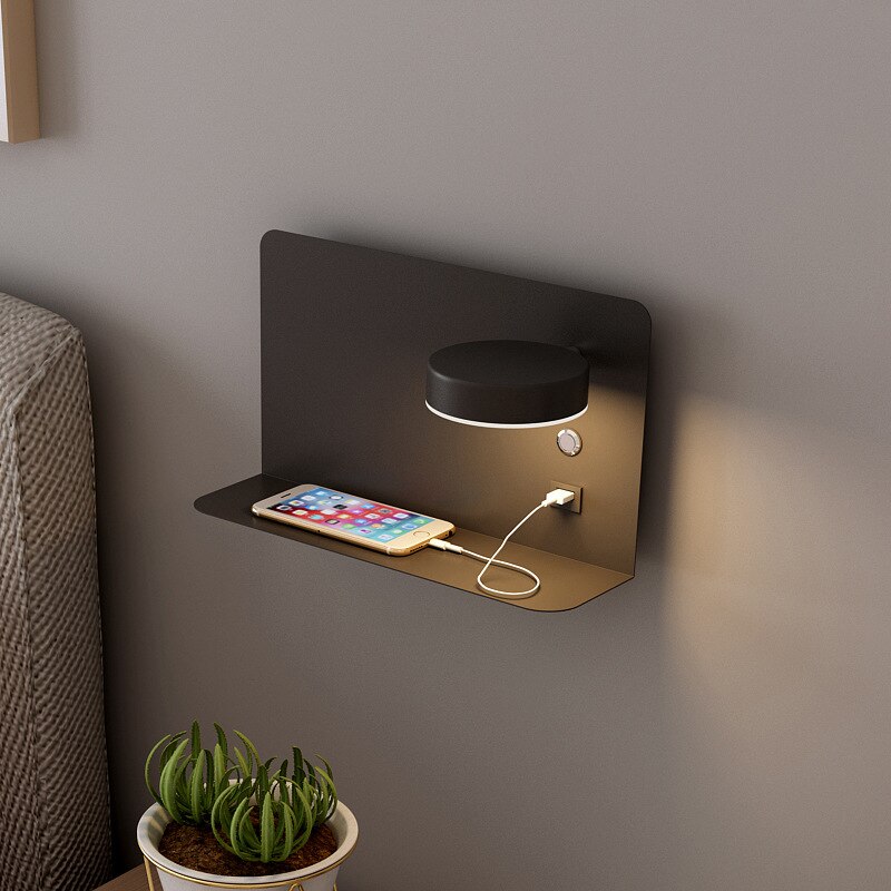 Bright Bedroom LED Wall Light with USB Port - Halri