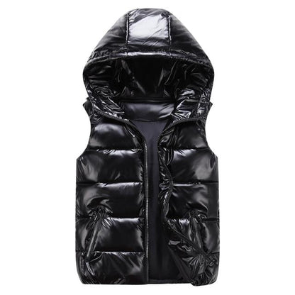 Warm Puffer Vest Zip Up Sleeveless Jacket - Halri