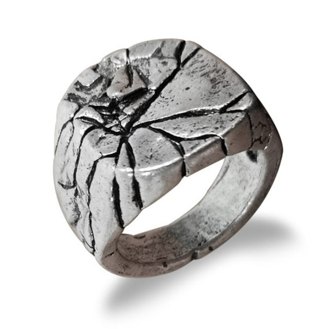 Edgy Dark Stone Statement Ring - Halri