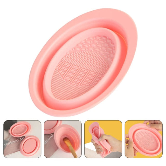 Portable Travel Makeup Brush Cleaning Dish - Halri