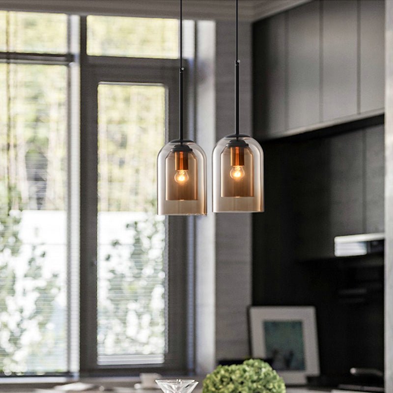 Clear Glass Drop Pendant Light – Sleek E27 Ceiling Fixture