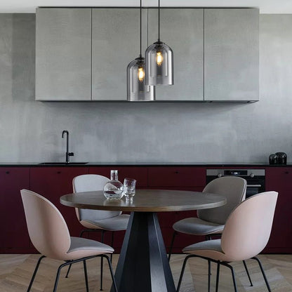 Clear Glass Drop Pendant Light – Sleek E27 Ceiling Fixture