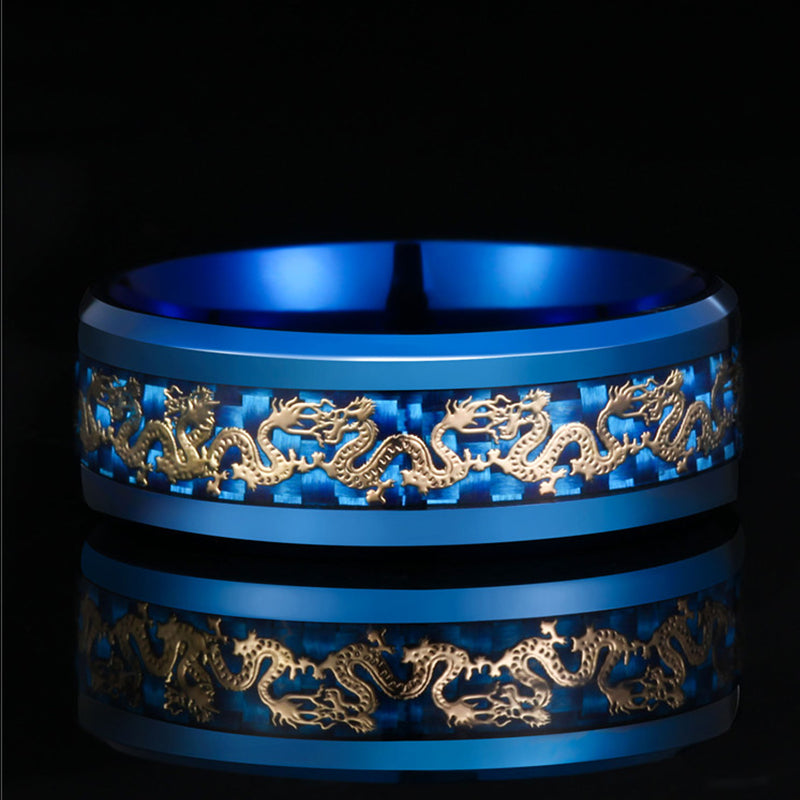 Antique Chinese Dragon Mens Ring - Halri