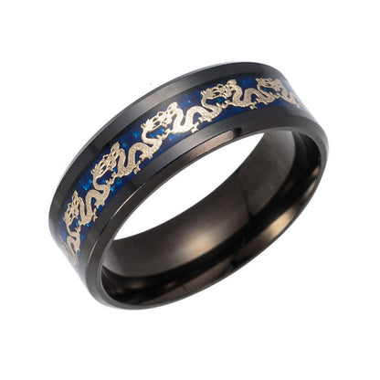 Antique Chinese Dragon Mens Ring