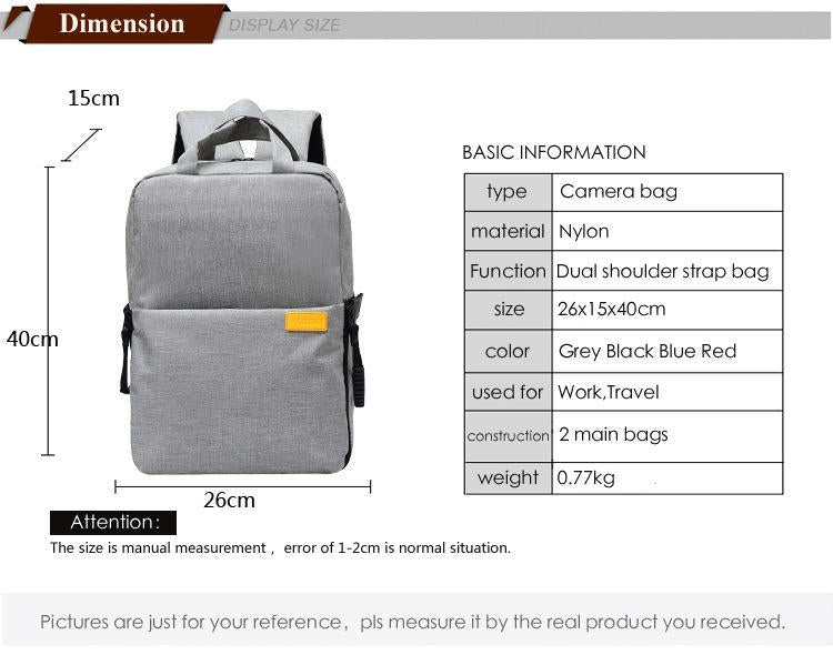 Rainproof Camera Hiking Backpack