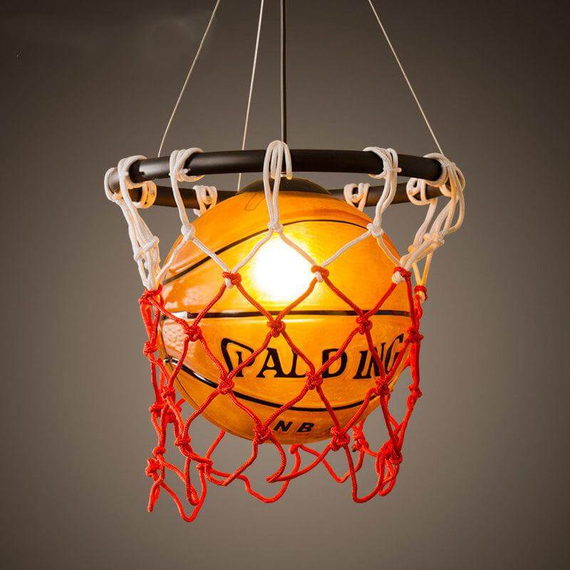 Retro Style Basketball Pendant Light Fixture - Halri