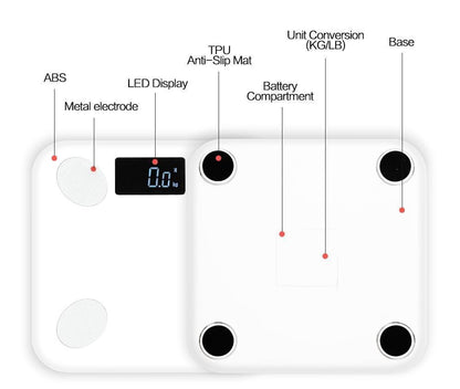 Accurate Wireless Digital Weight Scale with Body Fat Tracker