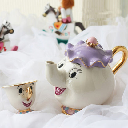 Adorable Beauty and the Beast China Tea Cup Set