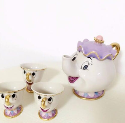 Adorable Beauty and the Beast China Tea Cup Set
