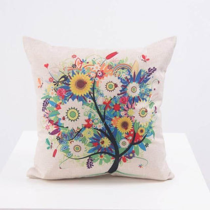 Colorful Forest Pattern Soft Pillow Covers