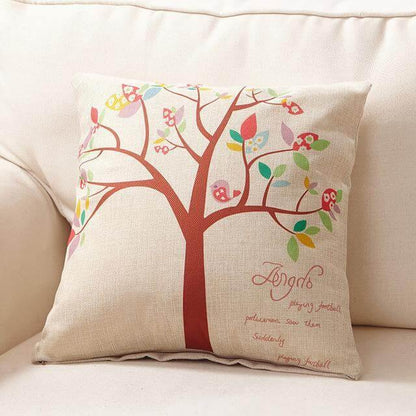 Colorful Forest Pattern Soft Pillow Covers
