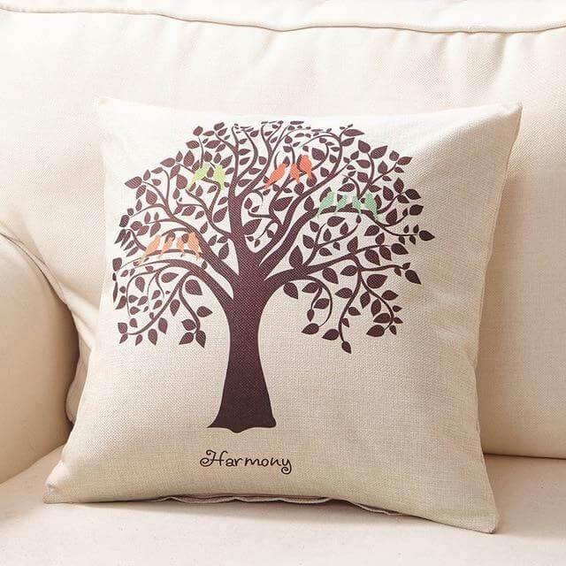 Colorful Forest Pattern Soft Pillow Covers
