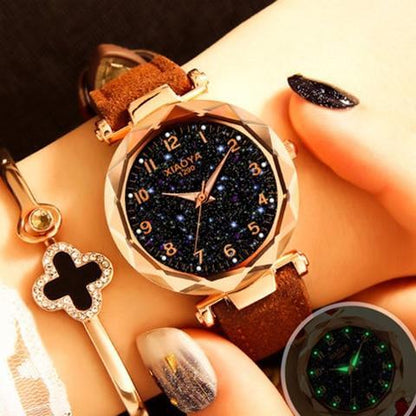 Colorful Galaxy Star Ladies Fashion Bracelet Watch