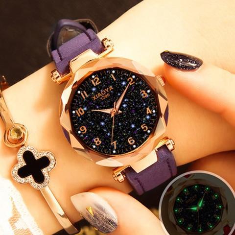 Colorful Galaxy Star Ladies Fashion Bracelet Watch