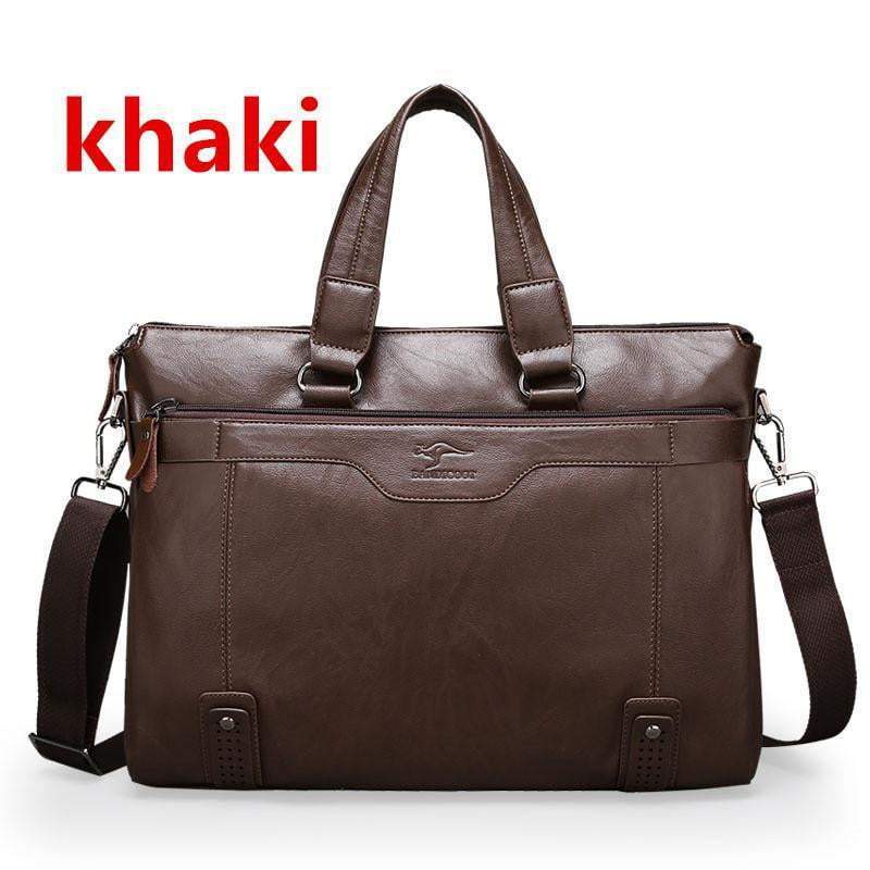 Executive Leather Messenger Bag for Men