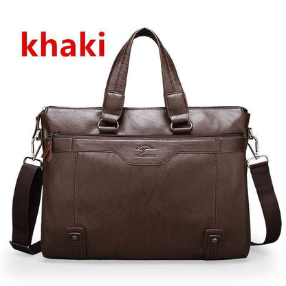 Executive Leather Messenger Bag for Men