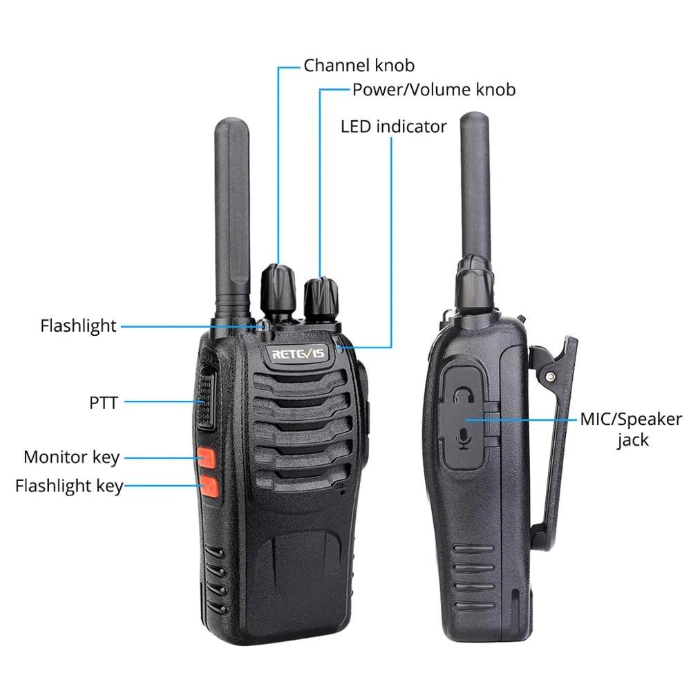 Rechargeable Two Way Radio Walkie Talkie Set
