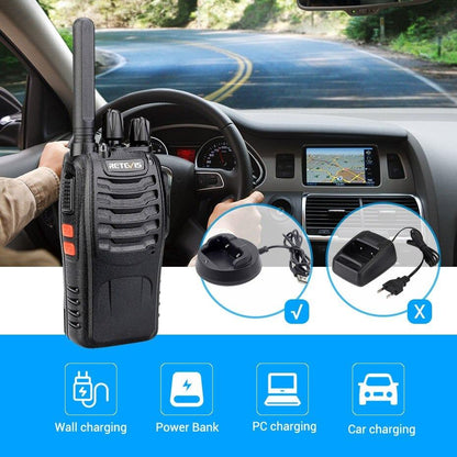 Rechargeable Two Way Radio Walkie Talkie Set