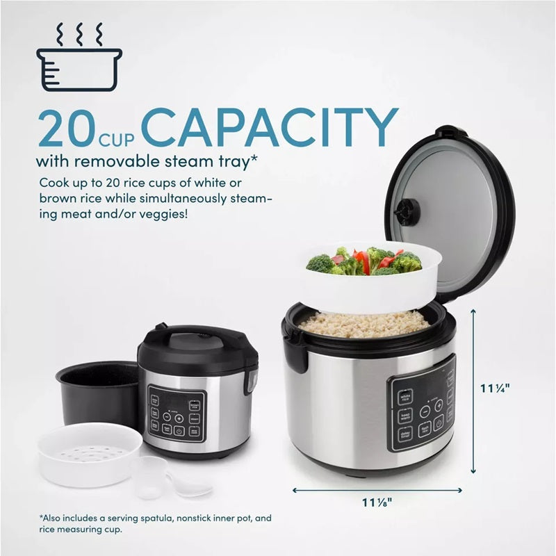 Large Capacity Digital Rice Cooker Stainless Steel Non Stick