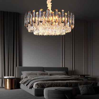 Luxurious Crystal Drop Pendant Chandelier