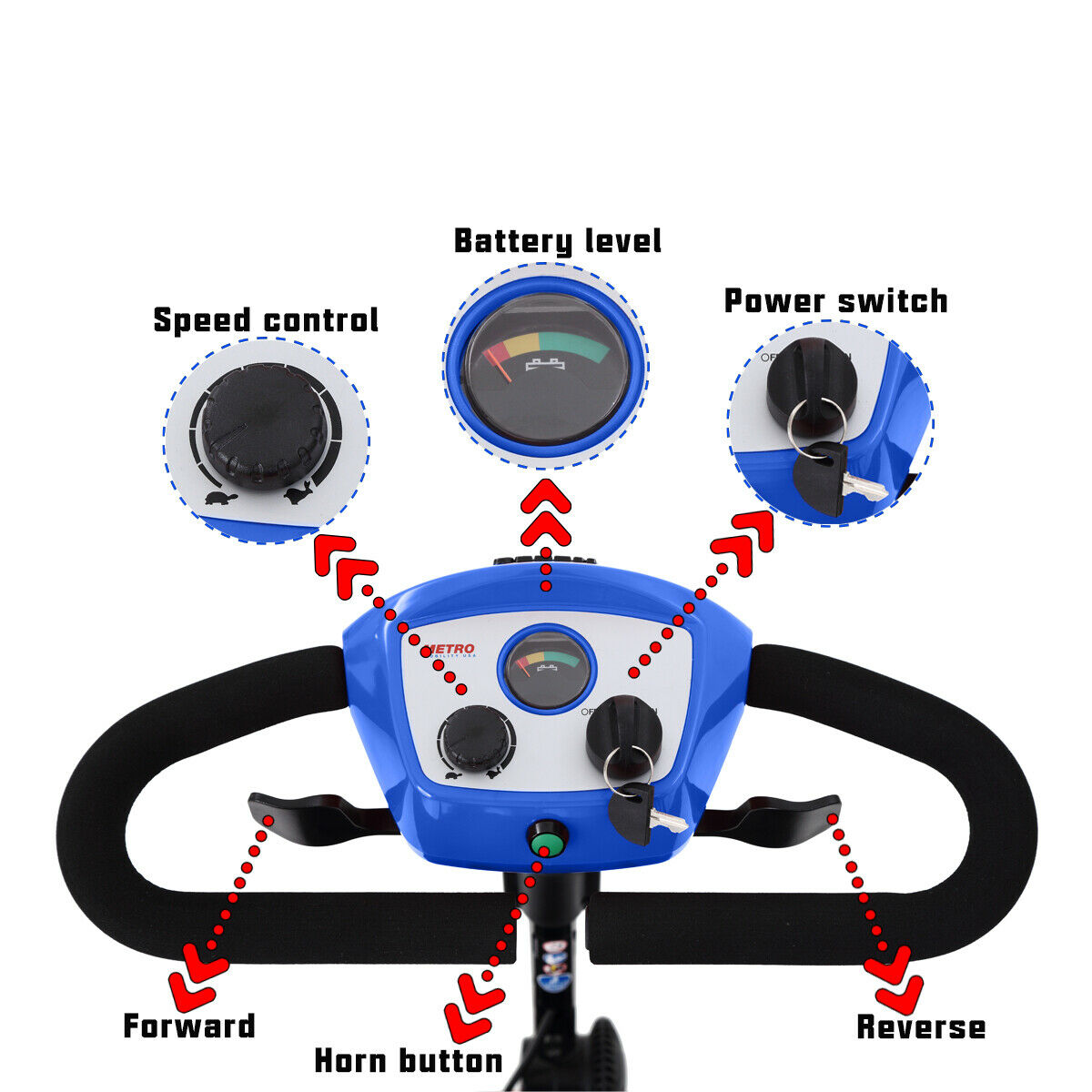 Folding Power Scooter with Portable Electric Chair Design – Halri