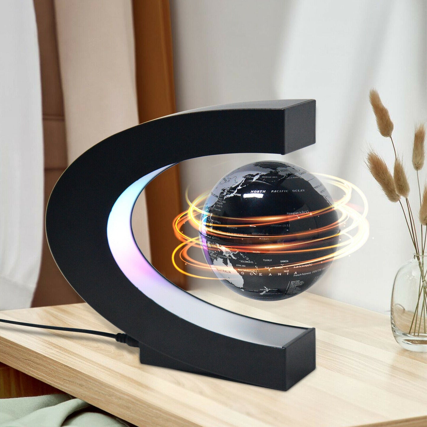 Sleek Modern Globe Table Lamp