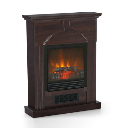 Realistic Electric Faux Fireplace Mantel 28