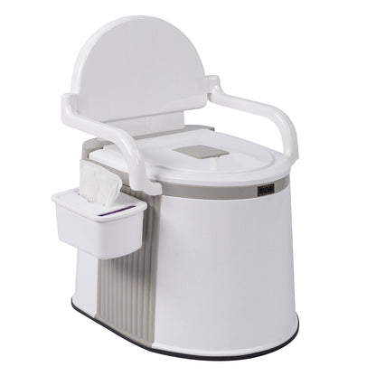 Compact Travel Toilet with Handles for Adults