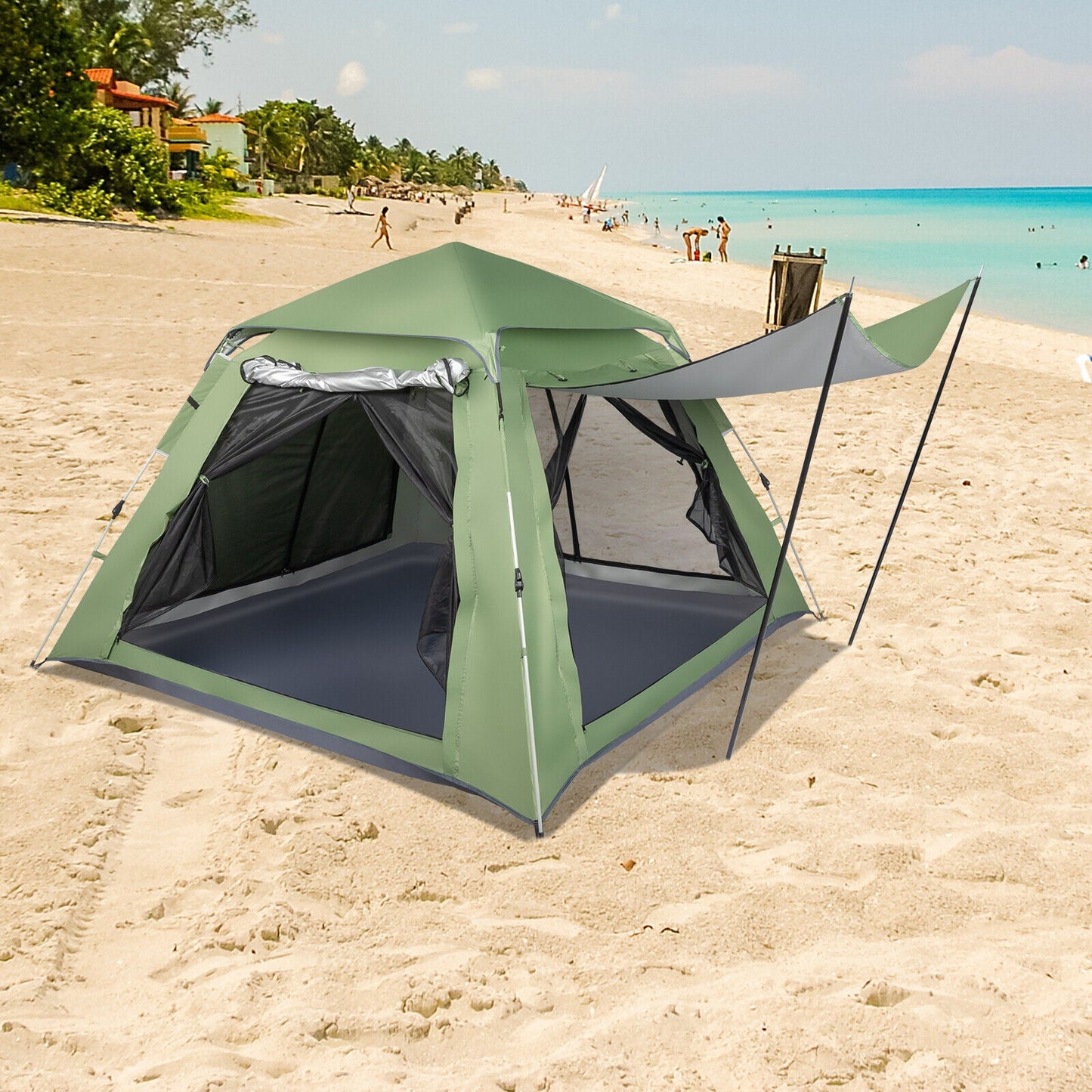 Waterproof 4 Person Outdoor Family Camping Tent