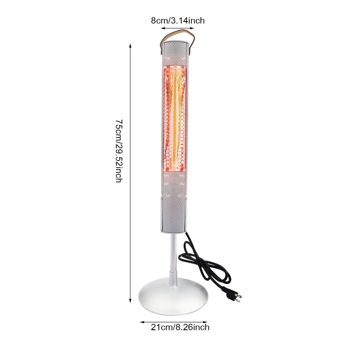 Compact Outdoor Electric Patio Space Heater